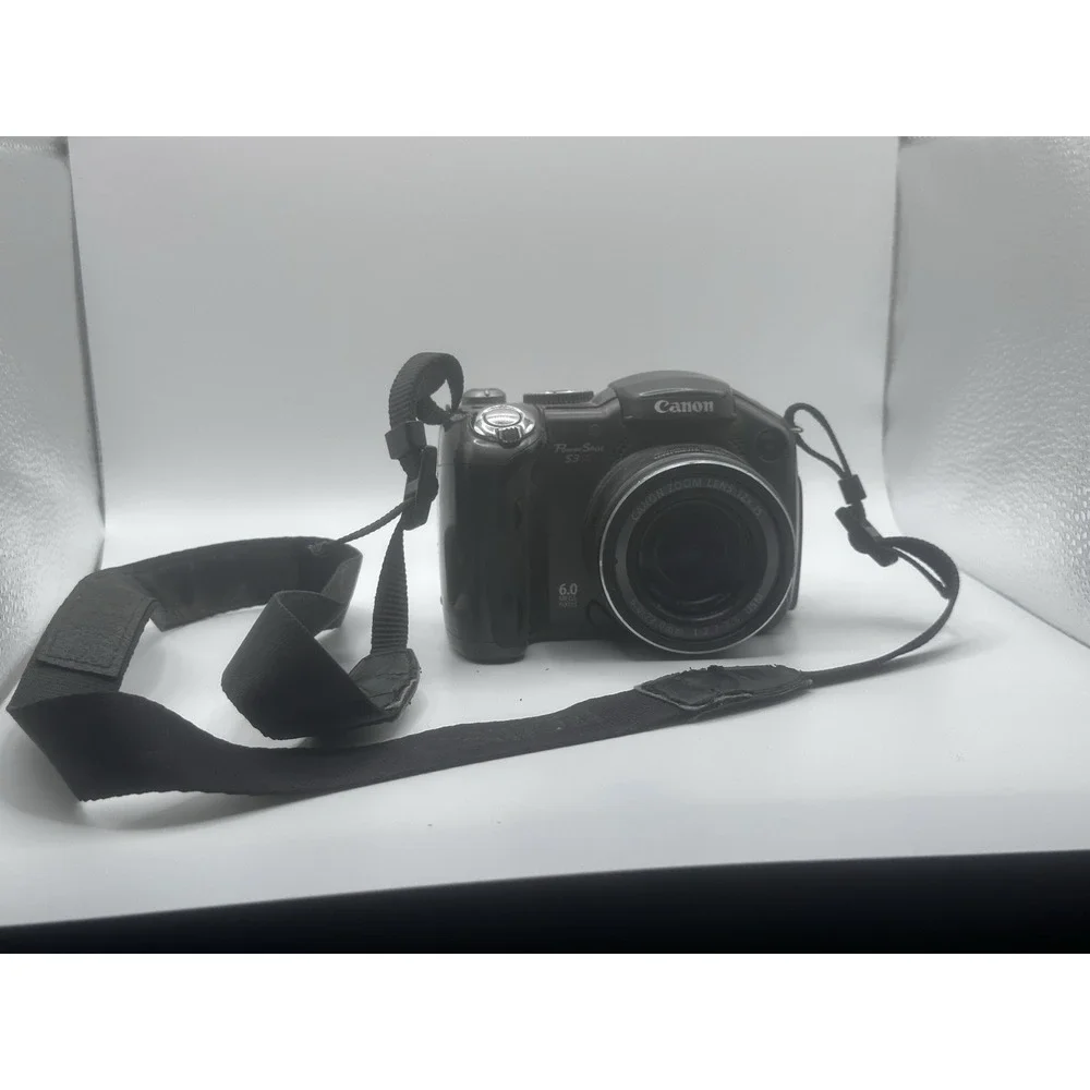 Canon Powershot S3 IS Digital Camera Untested As Is For Parts/repair